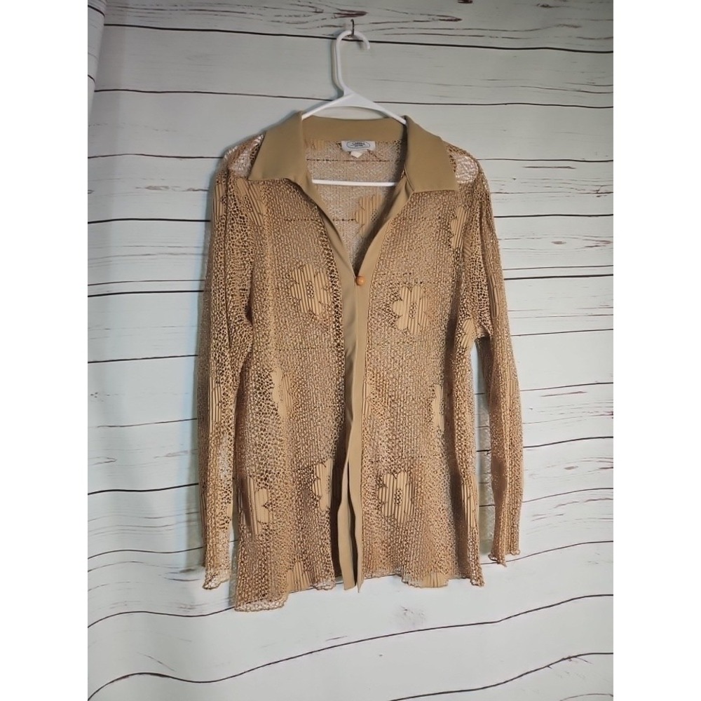 Vintage Caran New York Lace Long Sleeve Size 1x